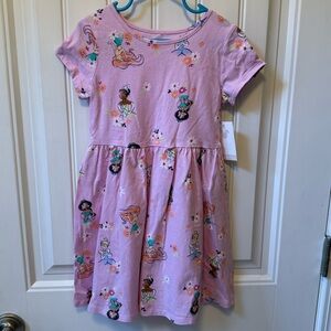 Jumping Beans Light Pink Dress with Disney Princess Print NWT